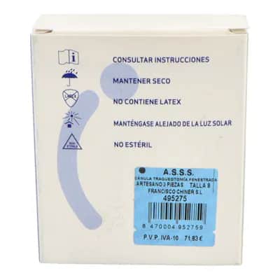 Cánula Traqueales Chiner Plata | 14mm
