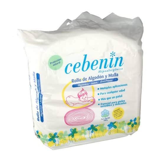 Cebenin Hipoalergénico Rollo de Algodón y Malla 11m
