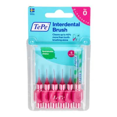 Cepillo Interdental Tepe 0,4 Rosa 6 U