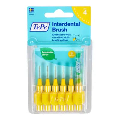 Cepillo Interdental Tepe 0,7 Amarillo 6 U
