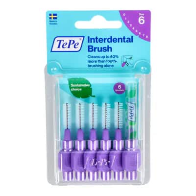 Cepillo Interdental Tepe 1,1 Morado 6 U
