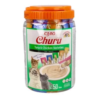 Churu Cat Atún y Pollo 50 Bolsas | Snack
