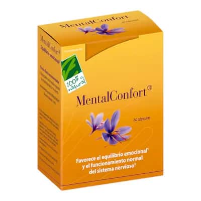 100% Natural Mentalconfort 60 Cáps - Bienestar Mental