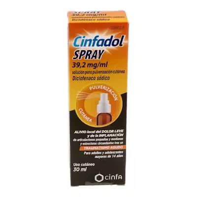 Cinfadol Diclofenaco 39,2mg - Antiinflamatorio Local