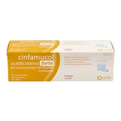 Cinfamucol Acetilcisteína Forte 600 mg | Mucolítico