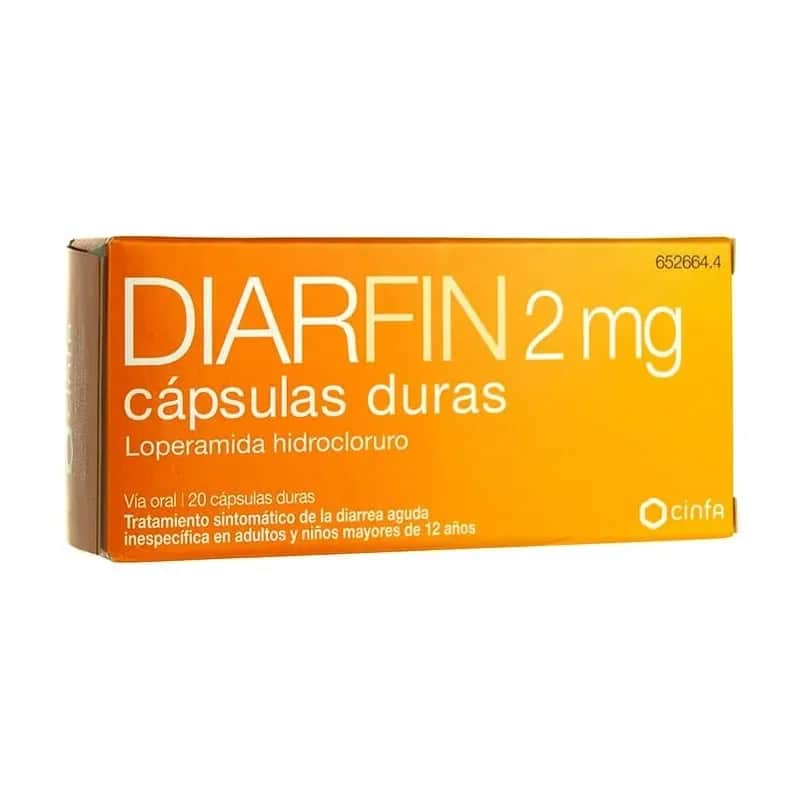 Diarfin 2 mg - Antidiarreico Rápido