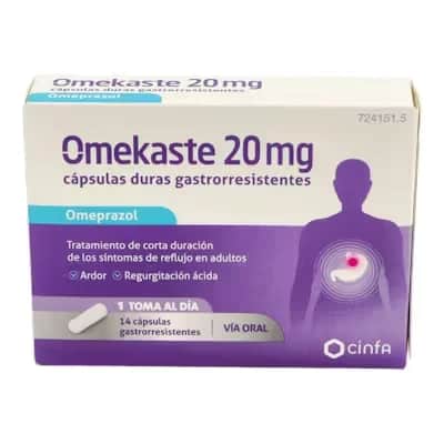 Omekaste 20 mg - Tratamiento reflujo