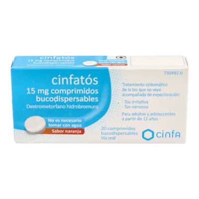 Cinfatos 15 mg 20 Comp Bucodispersables - Tos Seca