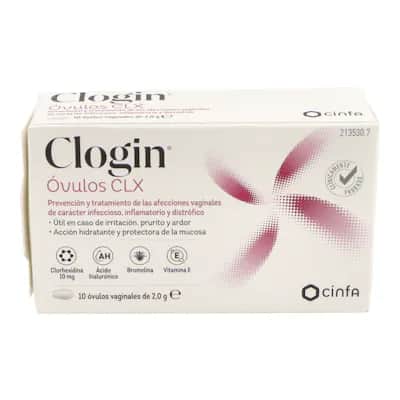 Clogin Óvulos 10 - Alivio Vaginal