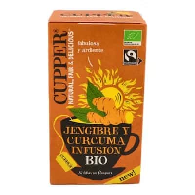 Cupper Jengibre y Cúrcuma - Infusión Orgánica