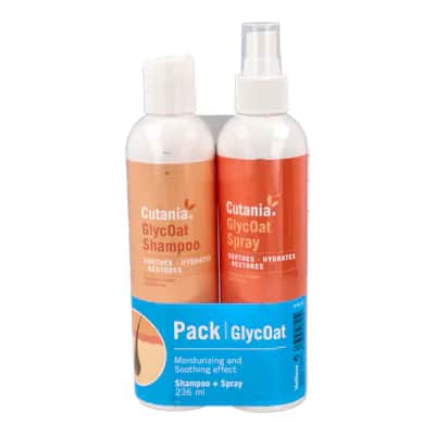 Cutania Glycoat Pack Spray + Champú Mascotas - Cuidado Integral Piel