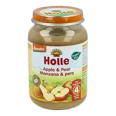 Holle Potito Manzana Pera 4M 190g Demeter