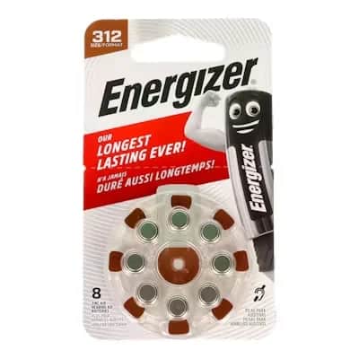 Pilas Energizer Audífono 312 - 8 Unidades
