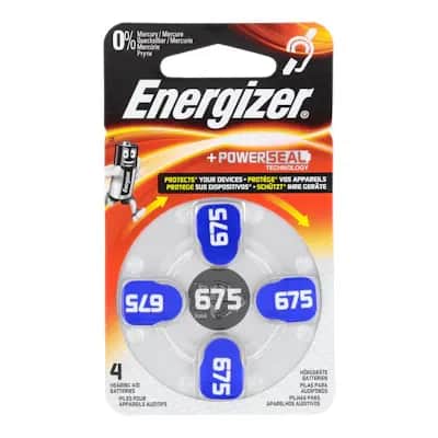Pilas Energizer Audífono 675 | 4 Unidades