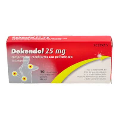 Dekendol Efg 25mg 10 Comp - Alivio Dolor