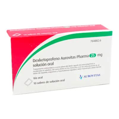 Dexketoprofeno Aurovitas 25 mg - Dolor