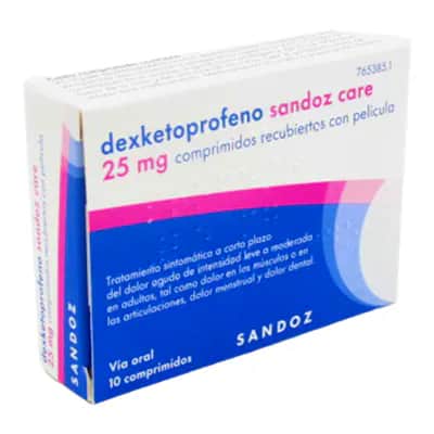 Dexketoprofeno Sandoz Care 25mg - Dolor y inflamación