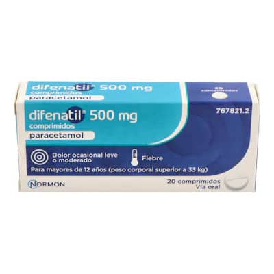 Difenatil 500 mg | Analgésico y Antipirético