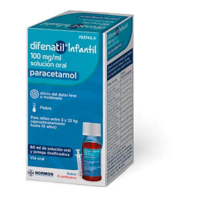Difenatil Infantil - Paracetamol para la fiebre