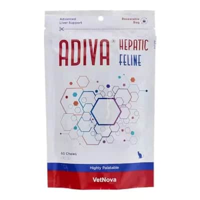 Adiva Hepatic Gatos 60 Chews - Protector Hepático