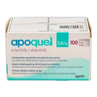 Apoquel 3.6 mg 100 cápsulas - Antipruritos para Perros