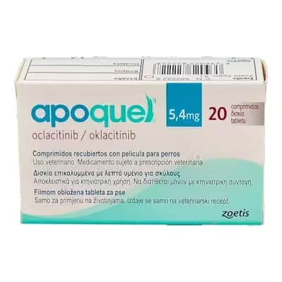 Apoquel 5,4mg 20 Comprimidos - Picazón en Perros
