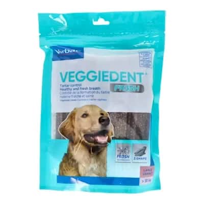 Veggiedent Fresh L - Limpieza dental natural para perros