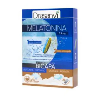Drasanvi Melatonina Bicapa Retard 30 - Doble acción sueño