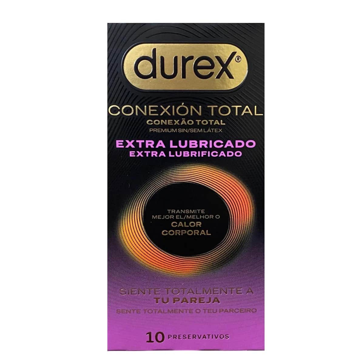 Durex Conexión Total Preservativos Extra Lubricados 10 unidades