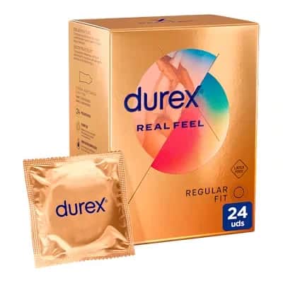 Durex Real Feel - Preservativos sin Látex 24 ud