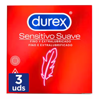 Durex Sensitivo Suave 3U - Condones