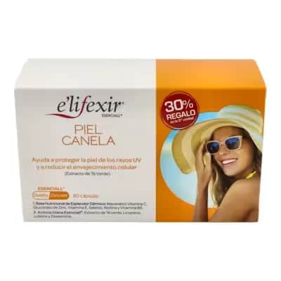 E'Lifexir Piel Canela 80 Cáps | Preparación Solar