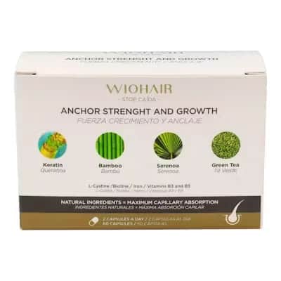 Wiohair Cápsulas Fuerza Crecimiento 60U | Suplemento