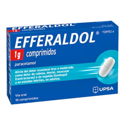 Efferaldol 1g | Analgésico Dolor y Fiebre