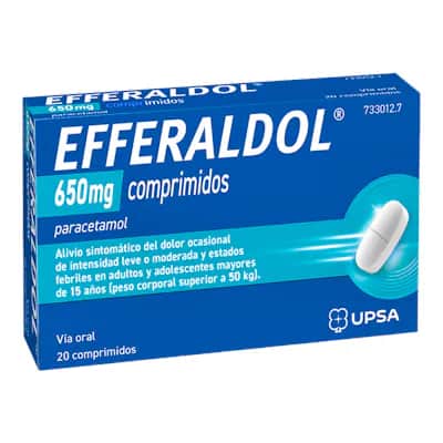 Efferaldol 650 mg - Alivio del dolor y fiebre