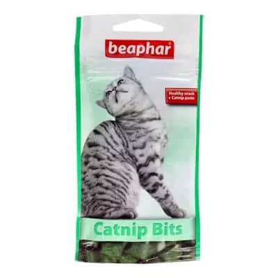 Beaphar Catnip Bits Gato 35 G | Golosinas con Hierba Gatera