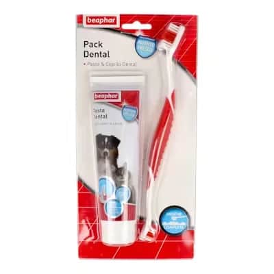 Beaphar Pack Dental Pasta + Cepillo | Higiene Bucal Mascotas