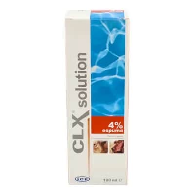 CLX Solution 4% - Espuma antiséptica veterinaria