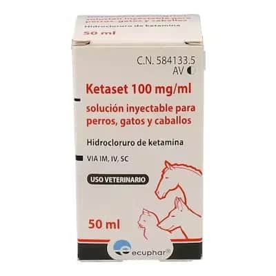 Ketaset 100 Mg/Ml 50 Ml - Anestésico Veterinario