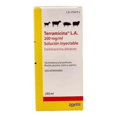 Terramicina LA 200mg/ml | Inyectable Veterinario 250ml