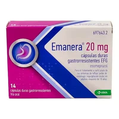 Emanera 20 mg - Reflujo ácido
