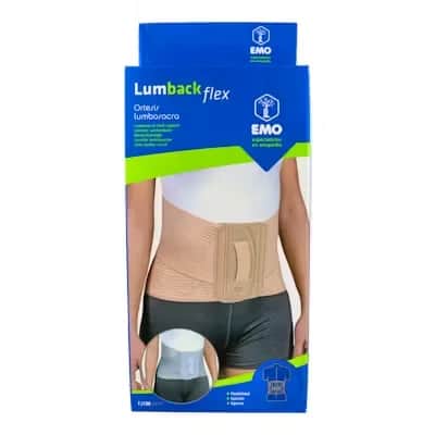 Faja Lumbar Flejes Blandos T/M | Soporte Espalda Baja