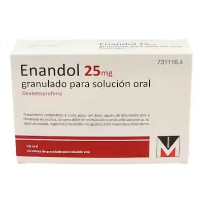 Enandol 25mg - Analgésico para Dolor Agudo