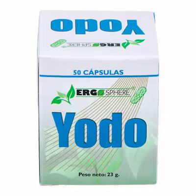 Ergonat Yodo Ergosphere 50 Caps - Tiroides