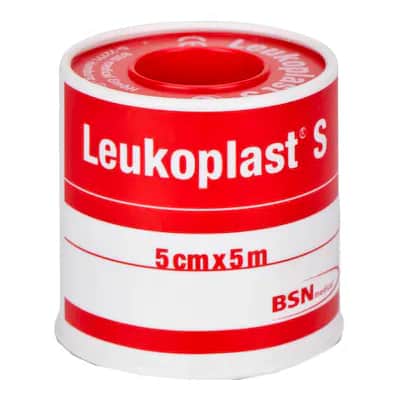 Esparadrapo Leukoplast 5mx5 cm - Tela Blanca Resistente