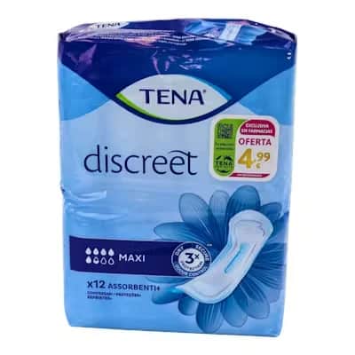 Tena Discreet Maxi 12 Bolsas - Compresas