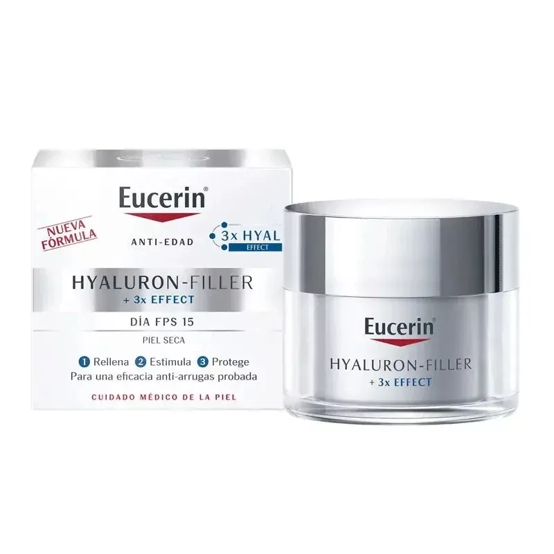 Eucerin Hyaluron-Filler Crema de Día FPS 15 Piel Seca 50ml