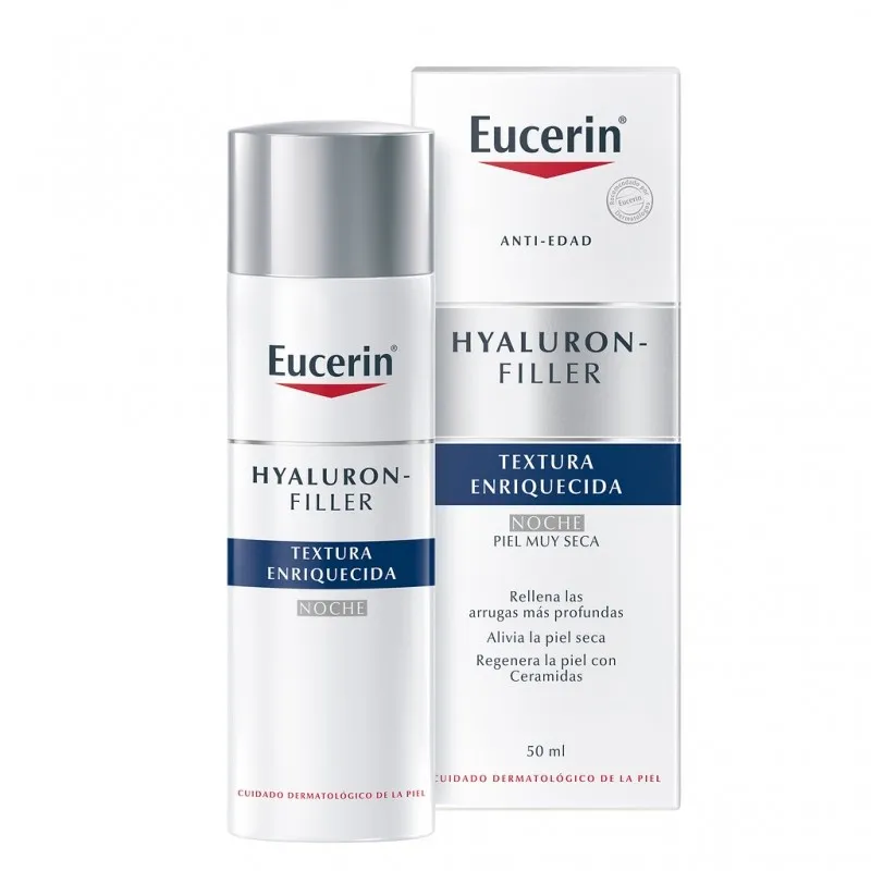 Eucerin Hyaluron-Filler Crema Noche 50ml | Antiarrugas