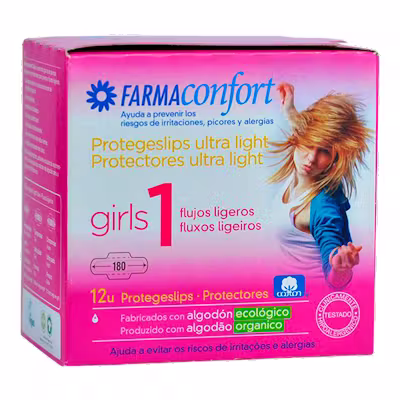 Farmaconfort Girls Protege Slip 12u - Algodón Orgánico