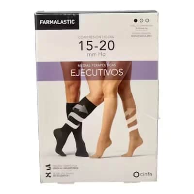 Calcetín Compresivo Farmalastic Ejecutivo Camel - Varices